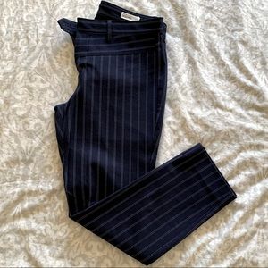 Gap striped ankle length pants